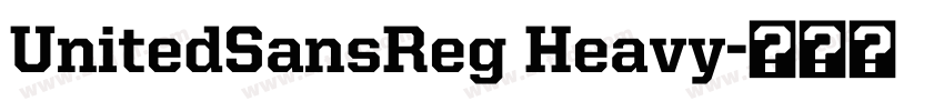UnitedSansReg Heavy字体转换